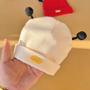 三个月宝宝初生婴儿胎帽秋冬款一月无骨新生婴幼儿帽子可爱一