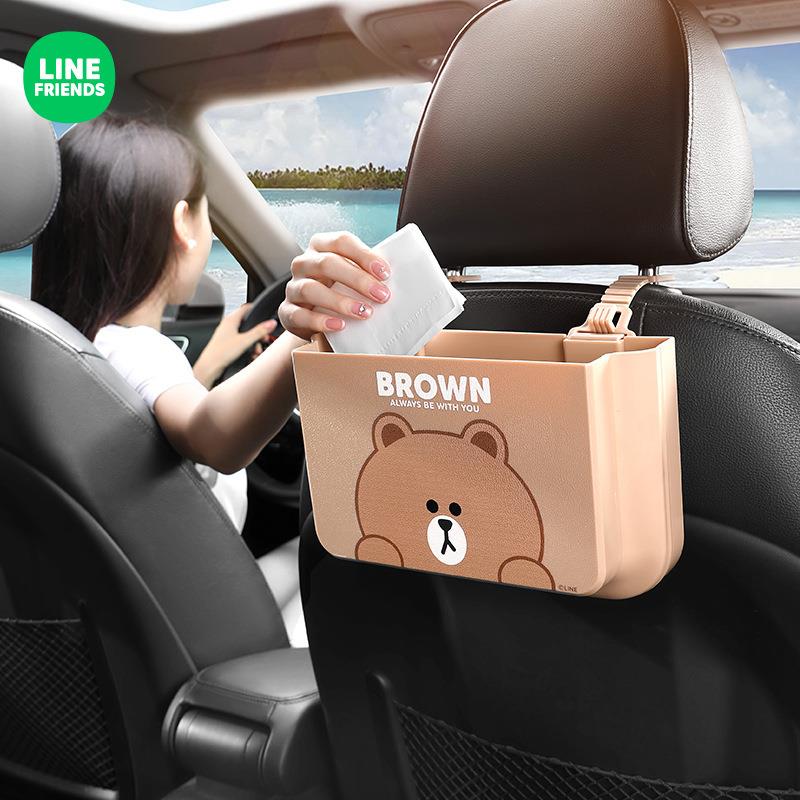 车载垃圾桶汽车内用后排挂式车用收纳箱置物盒可折叠垃圾袋杂物桶