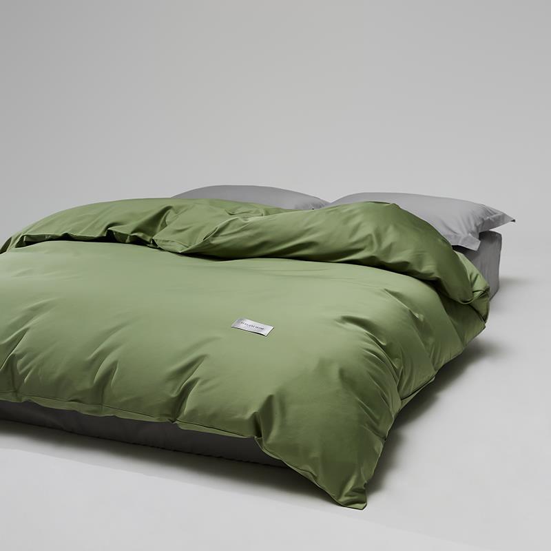 100支纯色长绒棉被套单件 全棉双股贡缎素色轻奢被罩单双人多规格