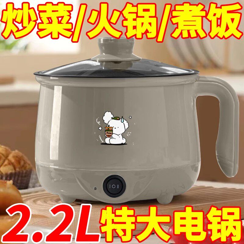 德国多功能户外露营电炒锅宿舍家用电热锅旅行电煮锅电饭煲电蒸锅