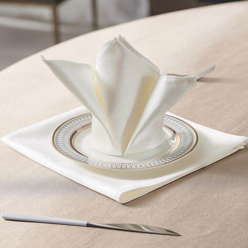 酒店口布高档饭店专用折花餐巾布西餐围脖子小方巾宴会口杯餐布垫