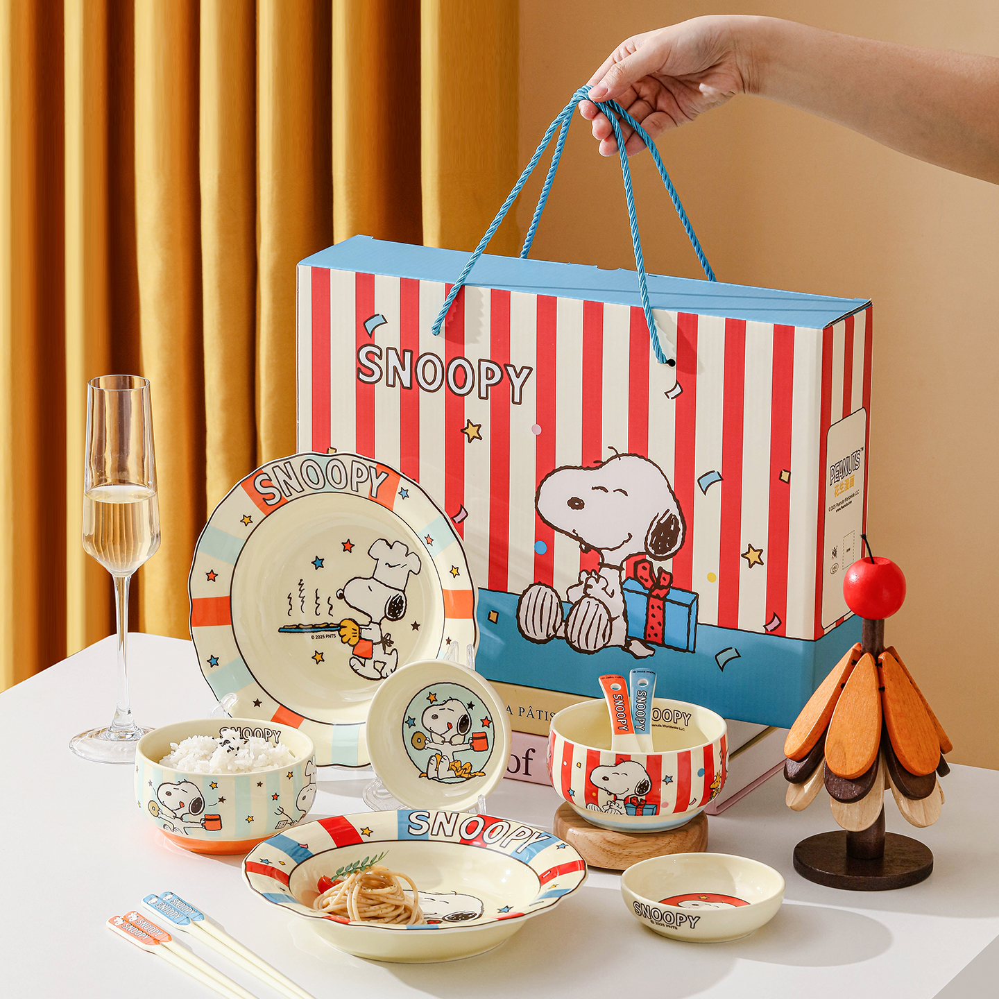 【官方授权】史努比一人食餐具