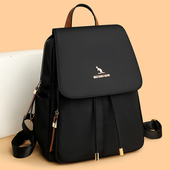 双肩包女2025新款 潮休闲旅行牛津布小背包大容量百搭时尚 帆布包包