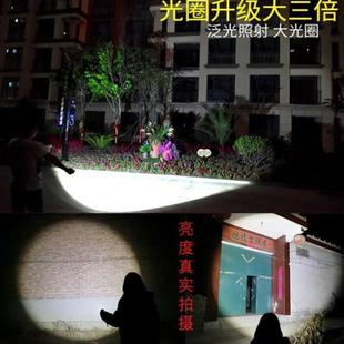 led强光手电筒可充电多功能超亮远射家用户外应急便携小防水爆闪