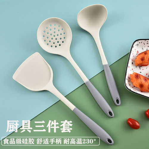食品级硅胶铲子不粘锅专用锅铲耐高温护锅炒菜铲汤勺多件套厨具