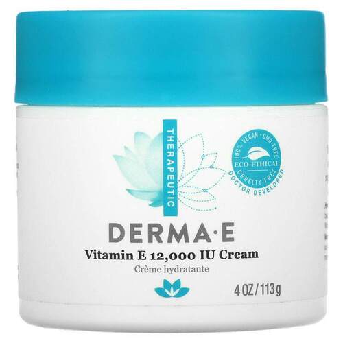 DERMA E,维生素 E 乳霜，12,000 国际单位，4 盎司（113 克）