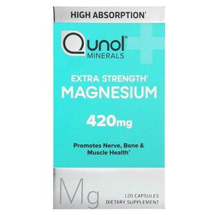 Qunol,Magnesium, Extra Strength, 210 mg, 120 Capsules