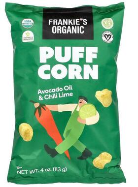 Frankie's Organic,爆米花，鳄梨油和辣椒酸橙，4 盎司（113 克）