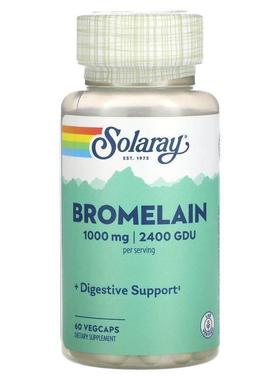 Solaray,Bromelain, 500 mg, 1,200 GDU, 60 VegCaps