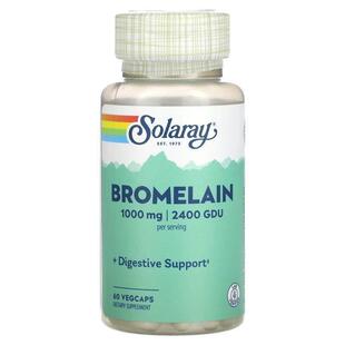 Solaray,Bromelain, 500 mg, 1,200 GDU, 60 VegCaps