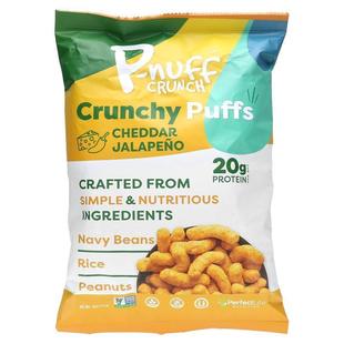 P-Nuff,Crunch, Crunchy Puffs, Cheddar Jalapeño, 4 oz (113 g)