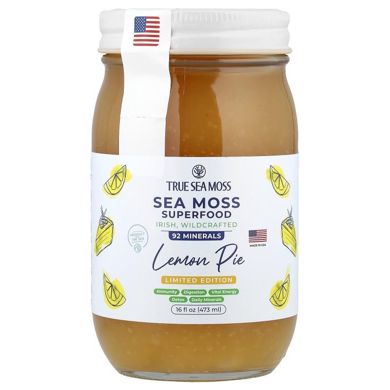 True Sea Moss,Sea Moss Superfood, Lemon Pie, 16 fl oz (473 m