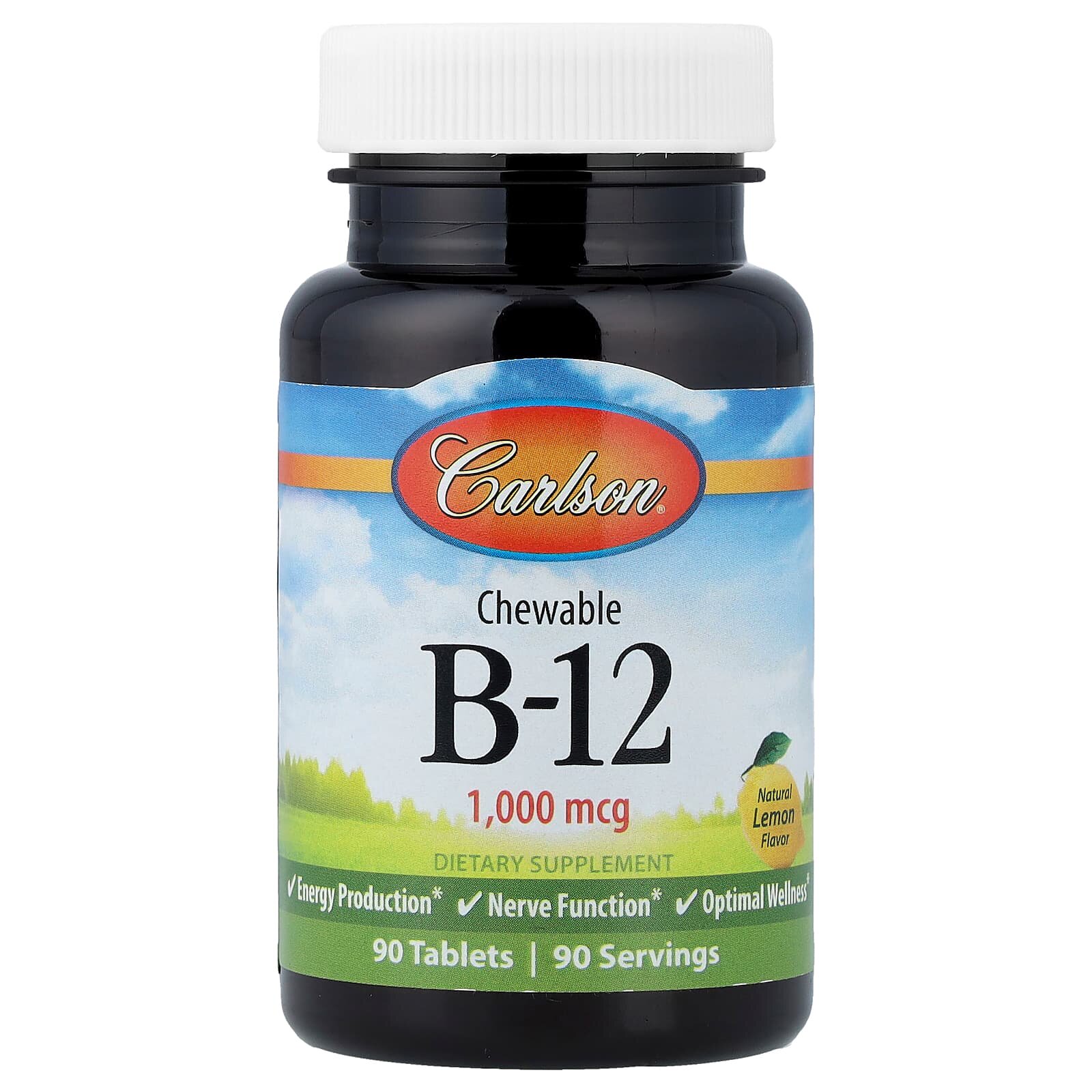 Carlson维生素B维生素 B12 (钴胺素)夜晚加班的温和日常轻松常伴