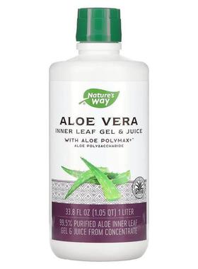 然萃维,芦荟，内叶凝胶和果汁，含 Aloe Polymax，33.8 液量盎司1
