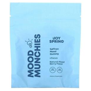 JoySpring,Mood Munchies, Natural Mixed Berry , 60 Gummies