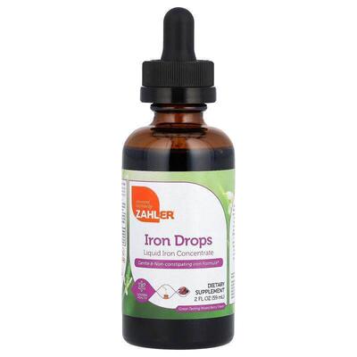 Zahler,Iron Drops, Great-Tasting Mixed Berry, 2 fl oz (59 ml