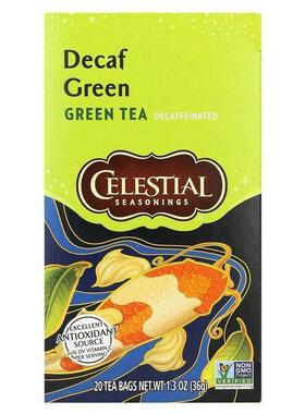 斯乐,Green Tea, Decaf , 20 Tea Bags, 1.3 oz (36 g)