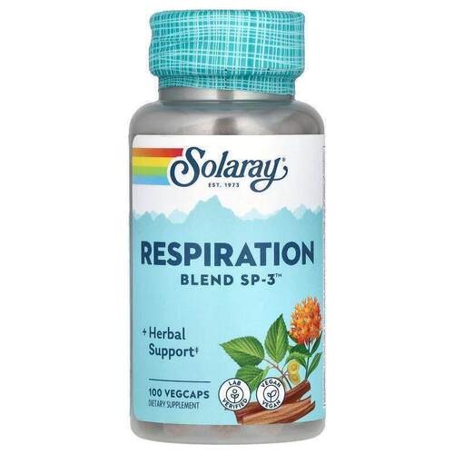 Solaray,呼吸混合 SP-3 胶囊草本支持膳食补充剂