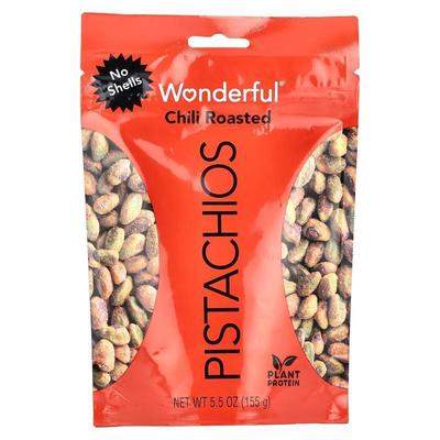 Wonderful Pistachios,Chili Roasted, No Shells, 5.5 oz (155 g