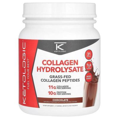 KetoLogic,Collagen Hydrolysate, Chocolate, 16.2 oz (454 g)