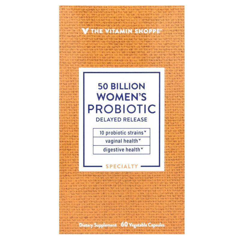 The Vitamin Shoppe,Women's Probiotic, 50 Billion , 60 Vegeta