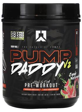 Ryse Supps,Pump Daddy V2, Non-Stim Pre-Workout, Candy Waterm