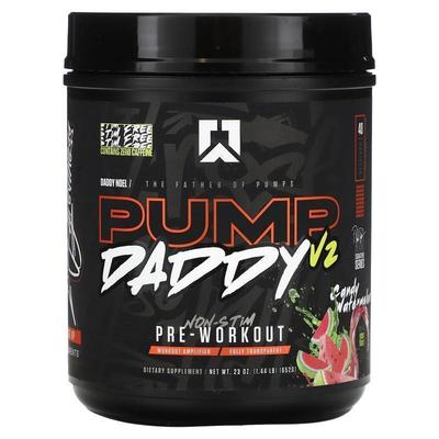 Ryse Supps,Pump Daddy V2, Non-Stim Pre-Workout, Candy Waterm