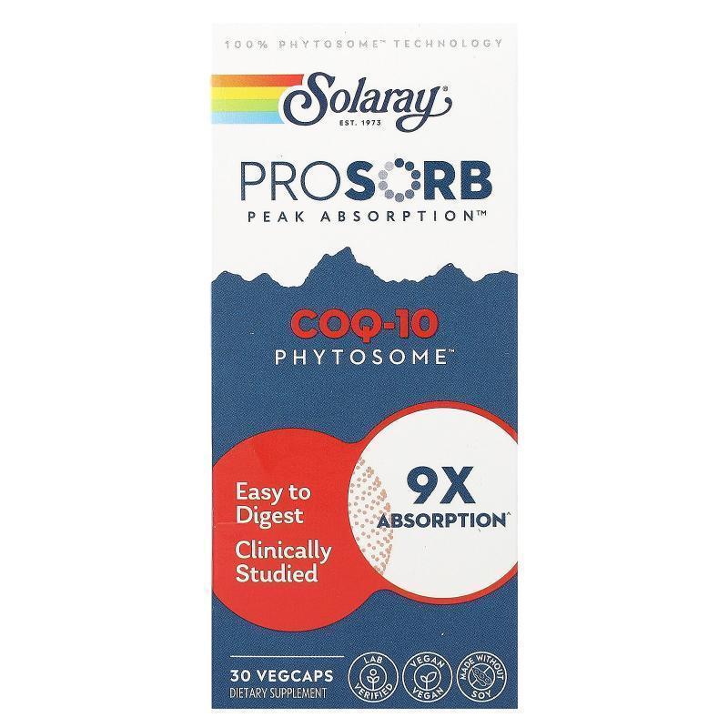 Solaray,COQ-10 Phytosome, 30 Vegcaps