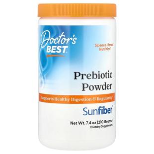 Doctor's Best,Prebiotic Powder, Sunfiber®, Unflavored, 7.4 o
