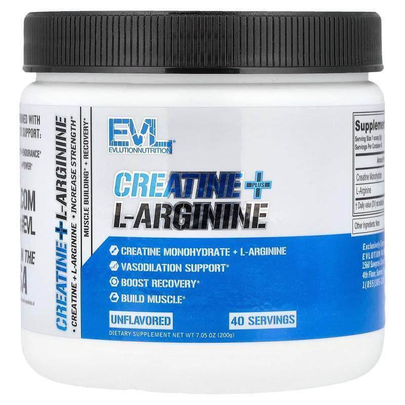 EVL,Creatine + L-Arginine, Unflavored, 7.05 oz (200 g)图片
