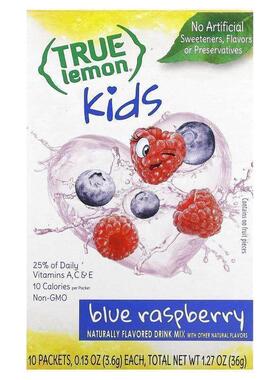 True Citrus,True Lemon, Kids Drink Mix, Crisp Apple, 10 Pack