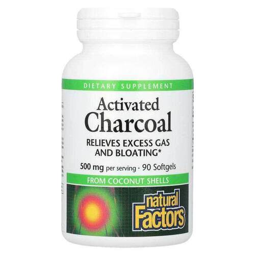Natural Factors活性炭呵护肠胃健康自然清体