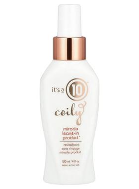 It's a 10,Coily，Miracle Leave-In Product®，4 液量盎司（120