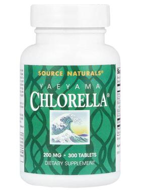 源美,Yaeyama Chlorella®，200 毫克，300 片（每片 20 毫克）