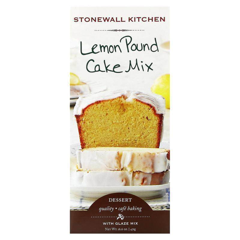 Stonewall Kitchen,Lemon Pound Cake Mix with Glaze Mix, 16.6