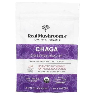Real Mushrooms,Chaga, Organic Mushroom Extract Powder, 2.12