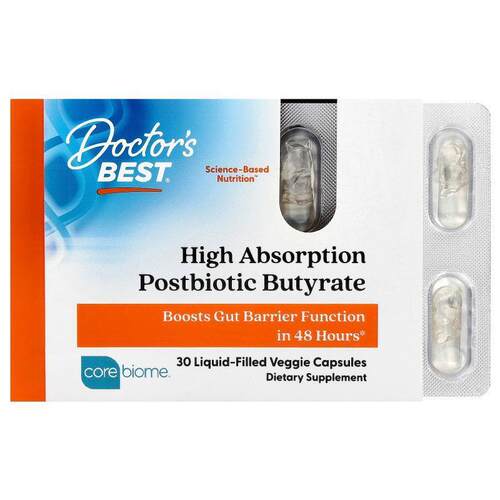 Doctor's Best,High Absorption Postbiotic Butyrate, 30 Liquid
