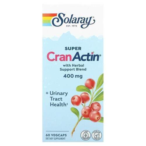 Solaray,Super CranActin 含有草本支持混合物，400 毫克，120 粒