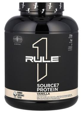 Rule One Proteins,Source7 Protein Powder Drink Mix, Vanilla,