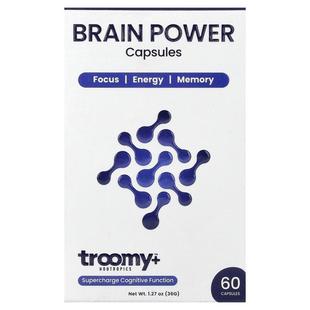 Troomy Nootropics,Brain Power, 60 Capsules, 1.27 oz (36 g)