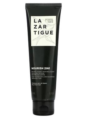 Lazartigue,Nourish 2 IN 1, High Nutrition Low-Shampoo, Dry,