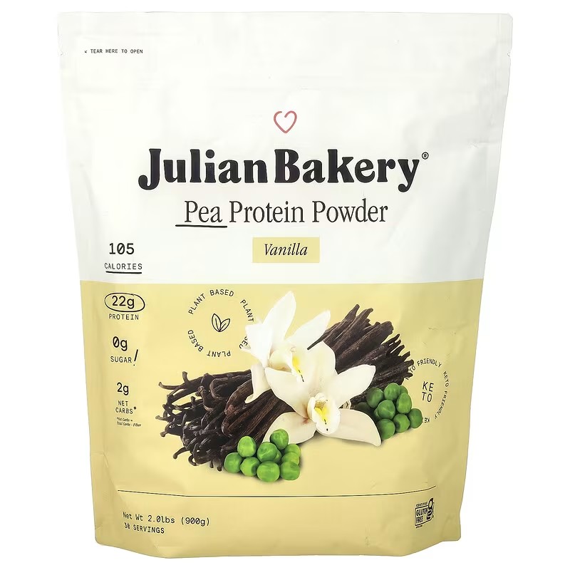 Julian Bakery, Vegan Thin，豌豆蛋白质，香草味，1.88 磅（852