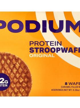 Podium Nutrition,Protein Stroopwafel, Original, 8 Wafels, 9.