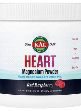 KAL,Heart Magnesium Powder, Red Raspberry, 11 oz (315 g)