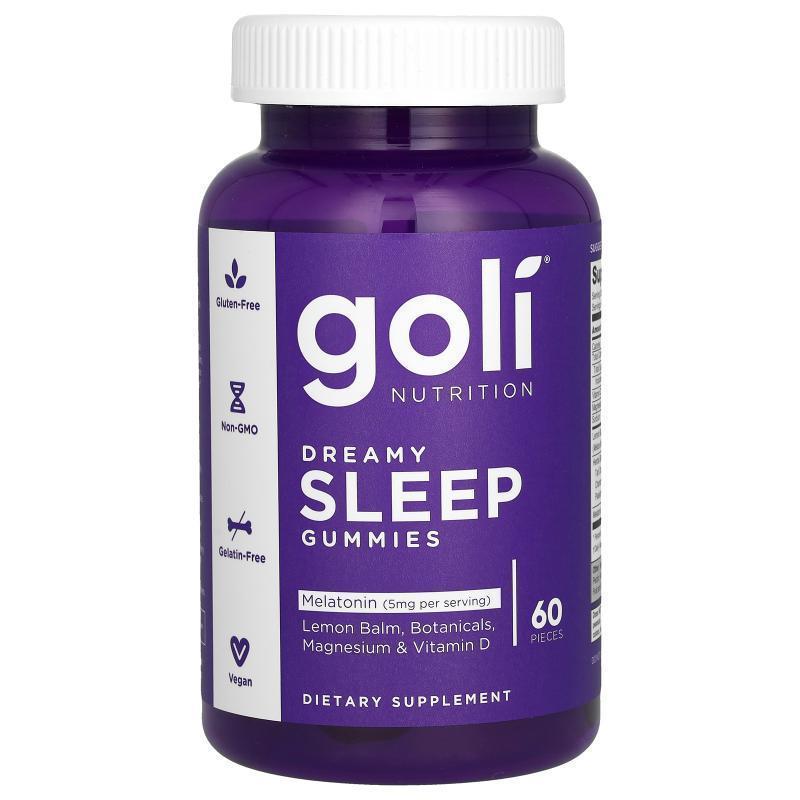 Goli Nutrition褪黑素软糖促进放松睡眠含VD