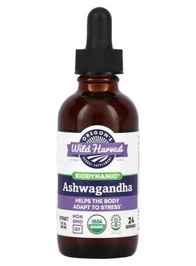 Oregons Wild Harvest,Biodynamic, Ashwagandha Extract, 2 fl o