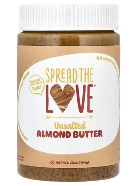 Spread The Love,杏仁酱，无盐爽脆，16 盎司（454 克）