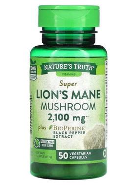 Nature's Truth,Super Lion's Mane Mushroom plus Bioperine , 2