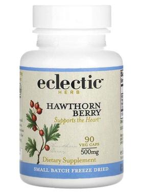 Eclectic Institute,山楂浆果，500 毫克，90 粒素食胶囊