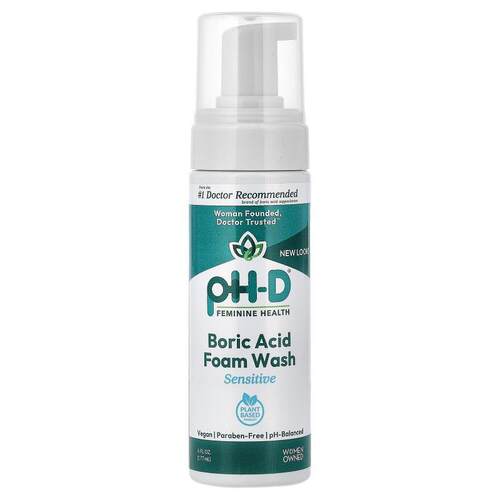 pH-D Feminine Health,Boric Acid Foam Wash, Sensitive